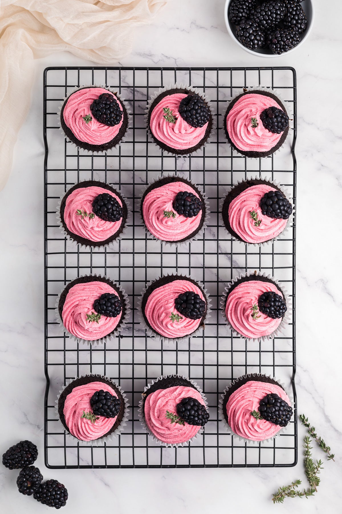 Chocolate Blackberry Cupcakes Exclusive