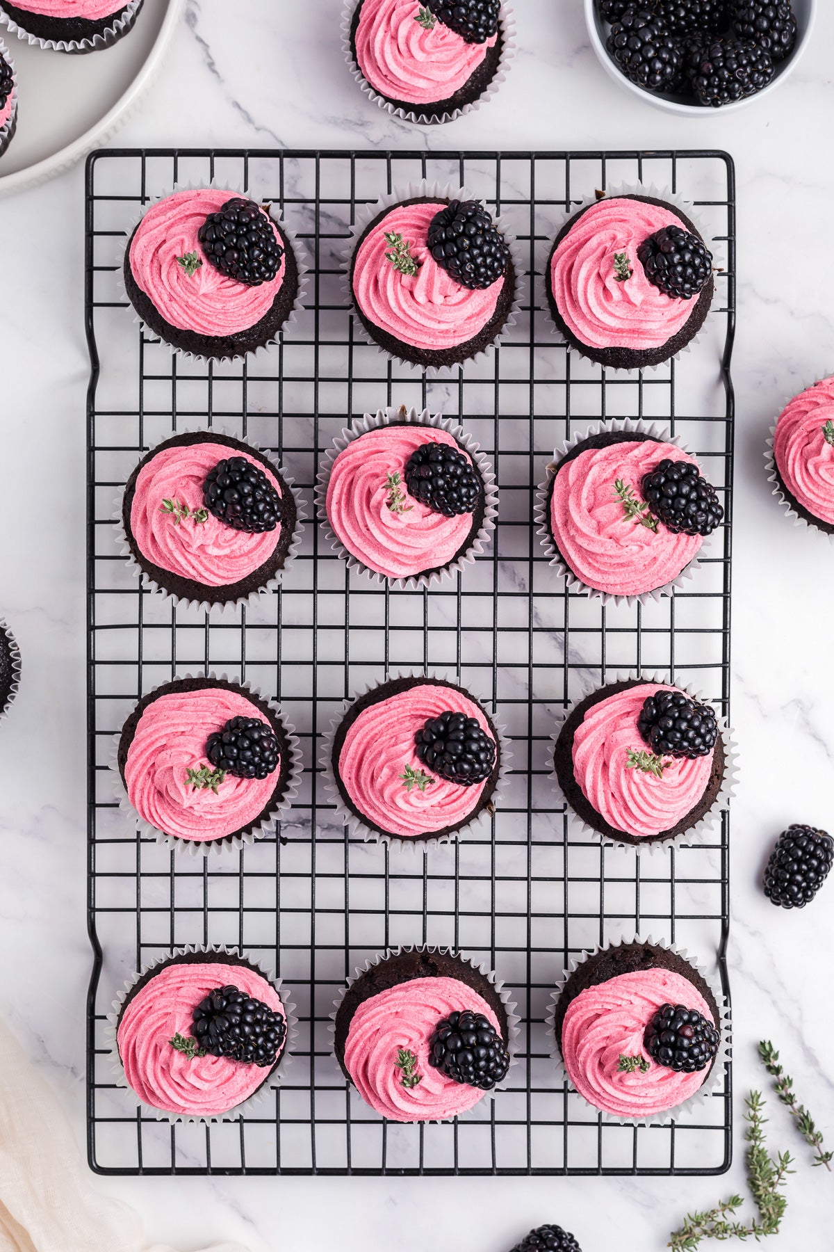 Chocolate Blackberry Cupcakes Exclusive