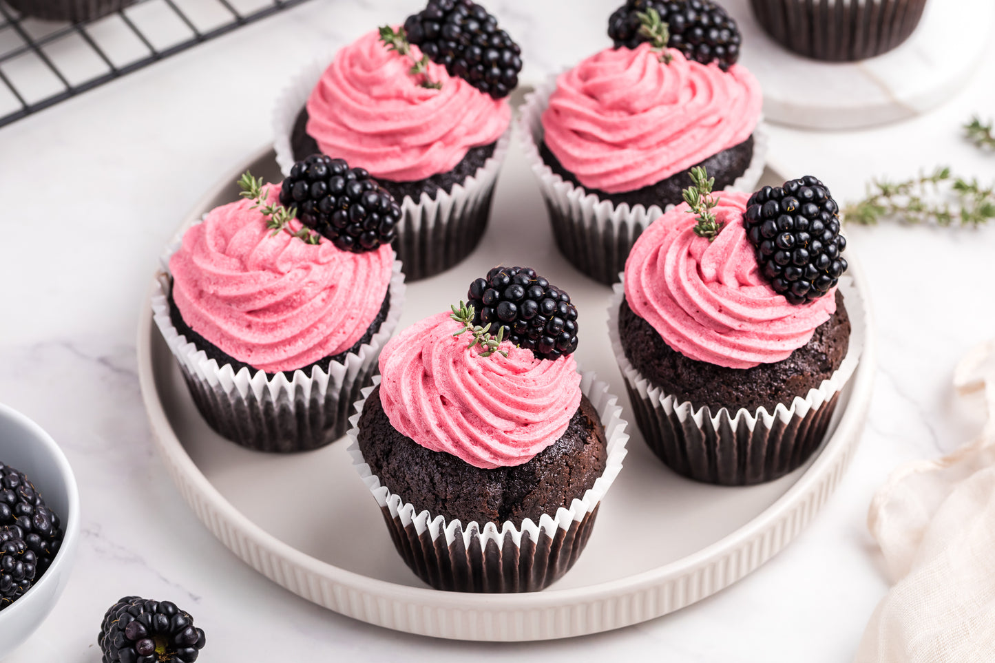 Chocolate Blackberry Cupcakes Exclusive