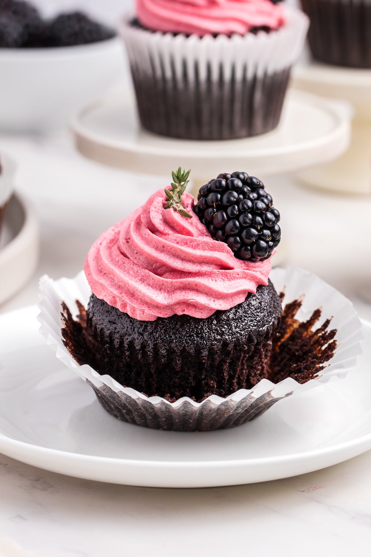 Chocolate Blackberry Cupcakes Exclusive