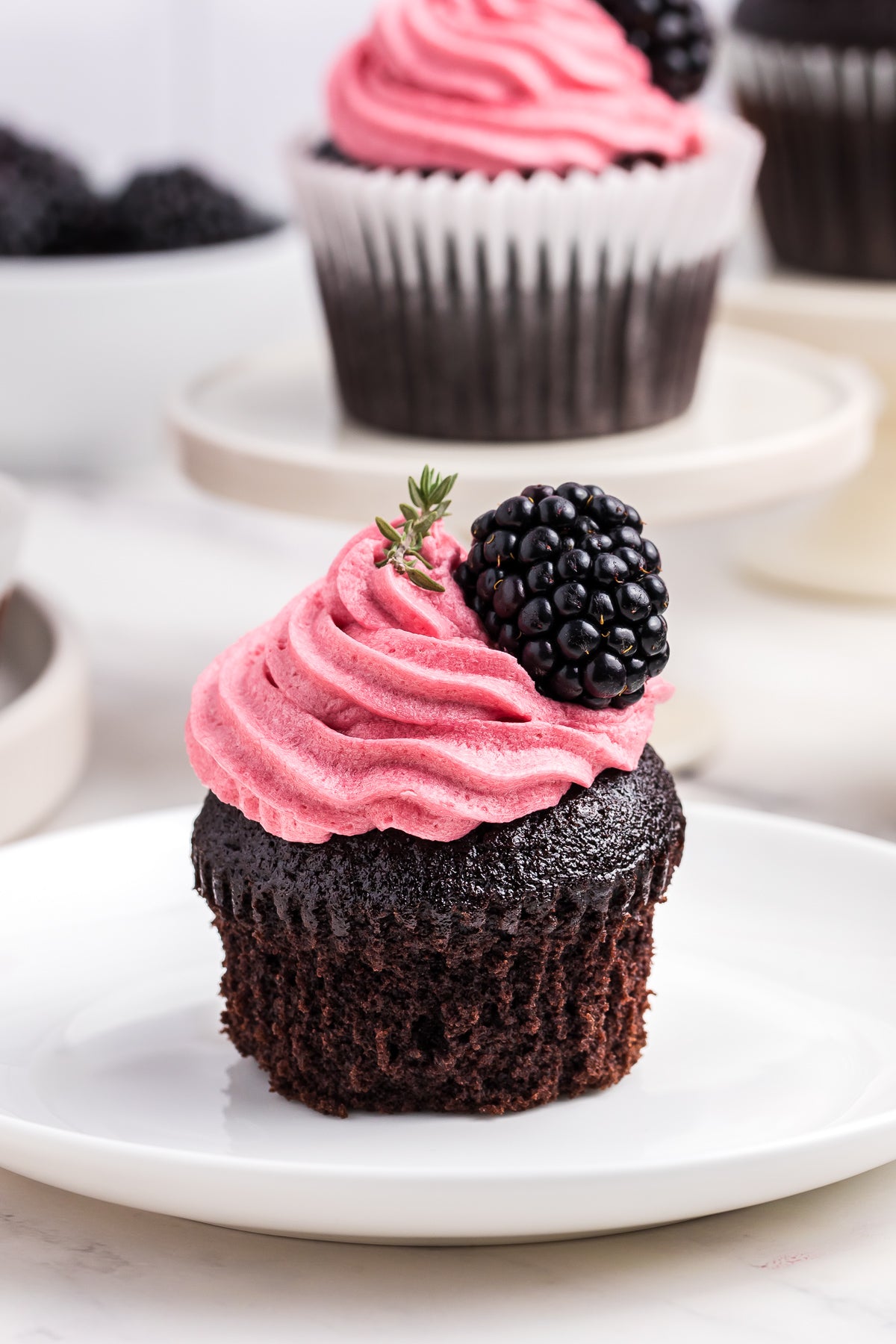 Chocolate Blackberry Cupcakes Exclusive