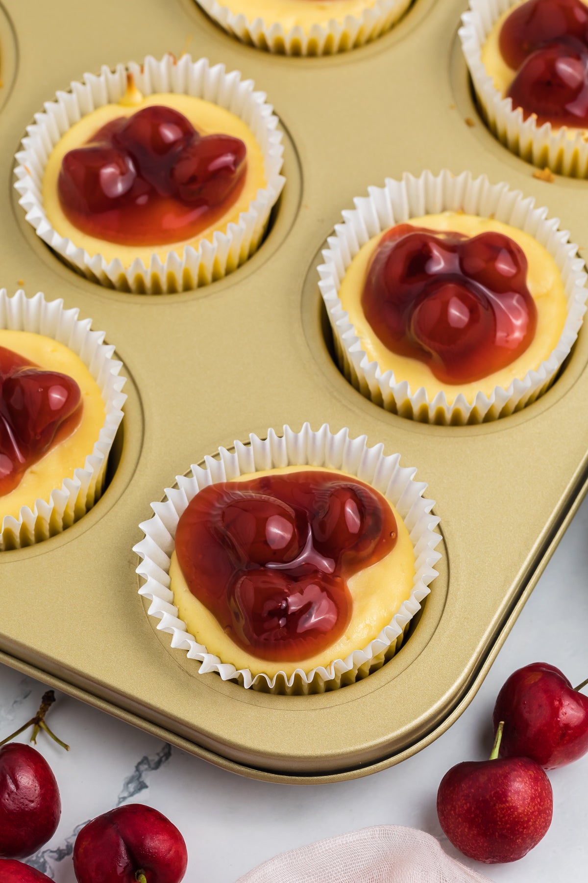 Mini Cherry Baked Cheesecakes Exclusive