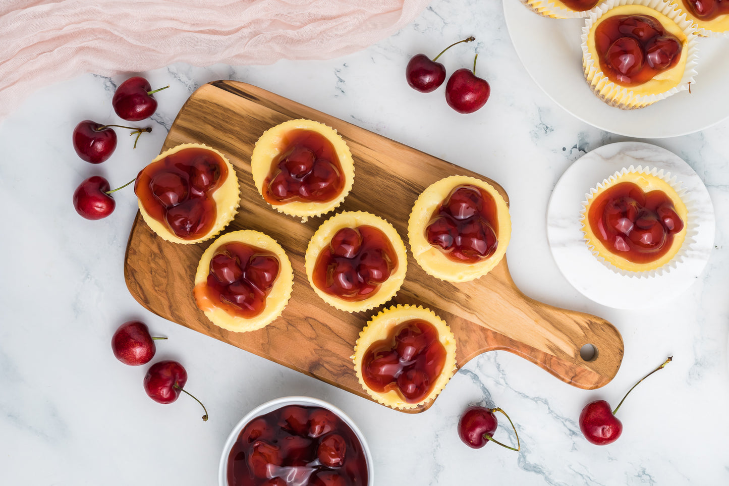 Mini Cherry Baked Cheesecakes Exclusive