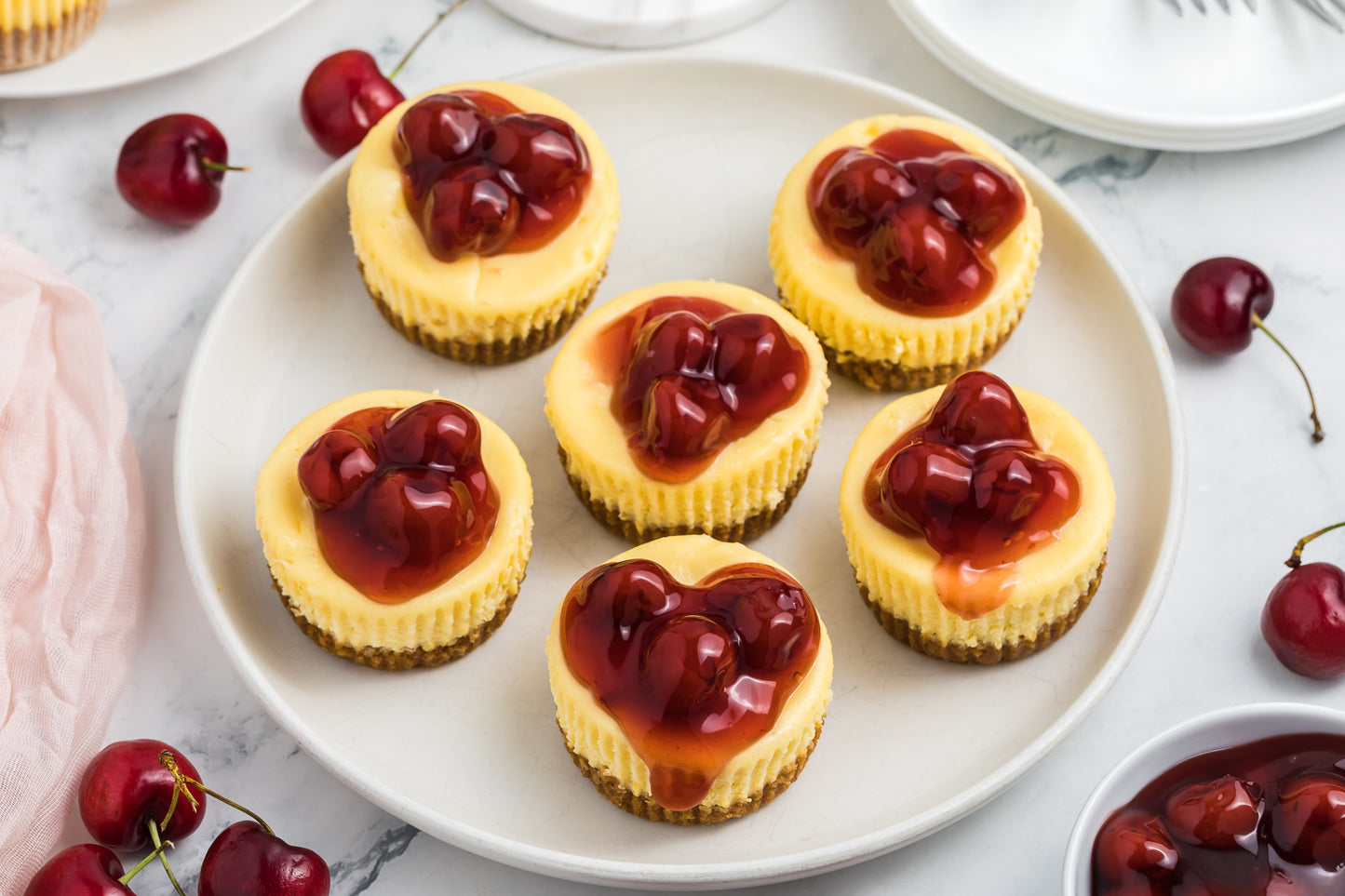 Mini Cherry Baked Cheesecakes Exclusive