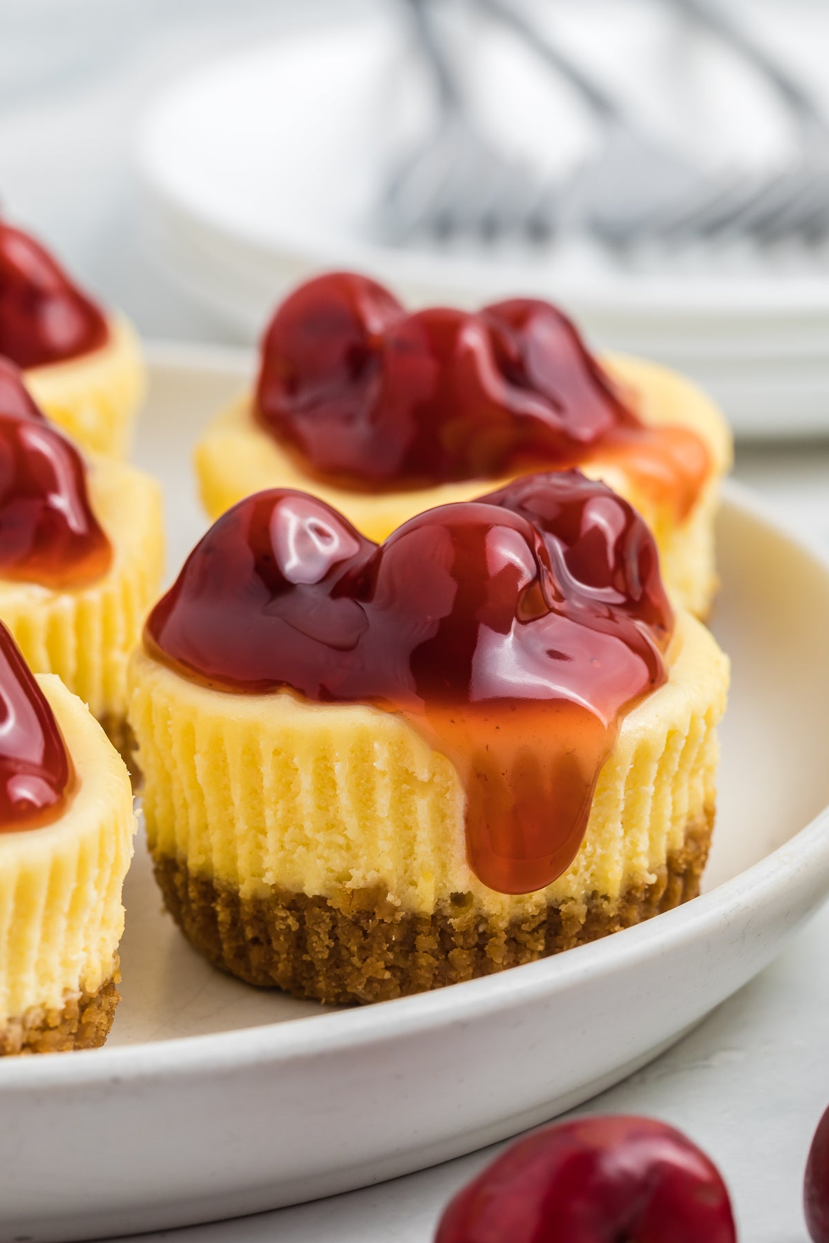 Mini Cherry Baked Cheesecakes Exclusive