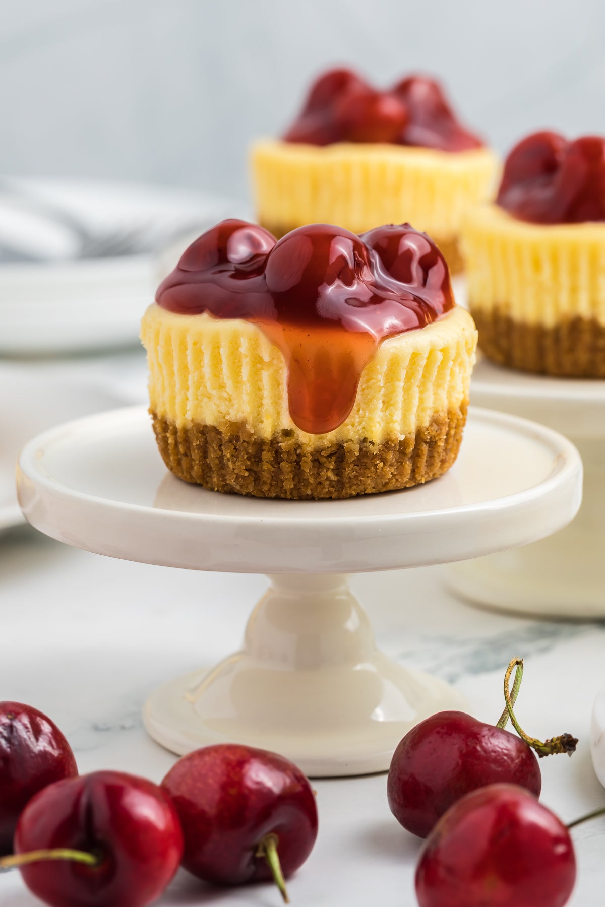 Mini Cherry Baked Cheesecakes Exclusive