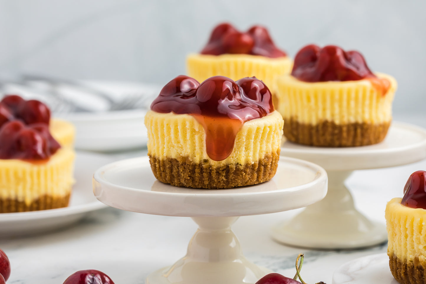 Mini Cherry Baked Cheesecakes Exclusive