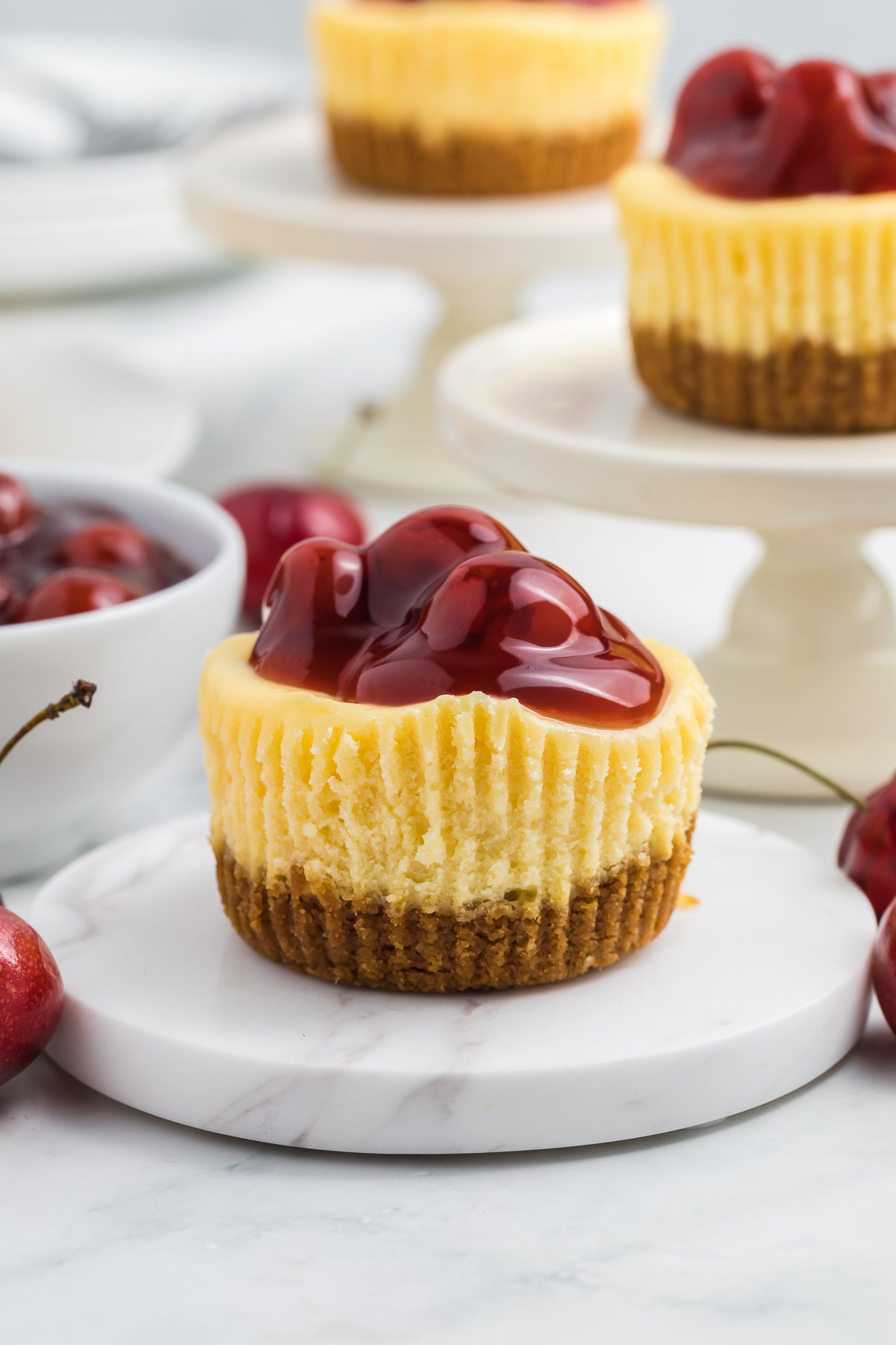 Mini Cherry Baked Cheesecakes Exclusive