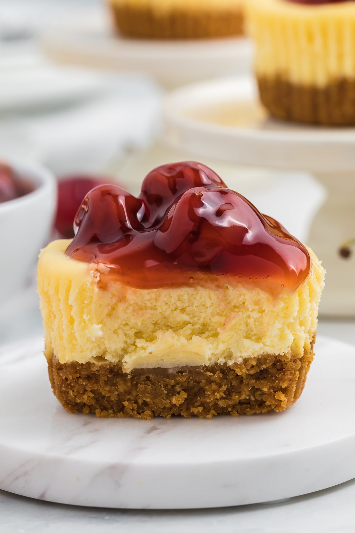 Mini Cherry Baked Cheesecakes Exclusive