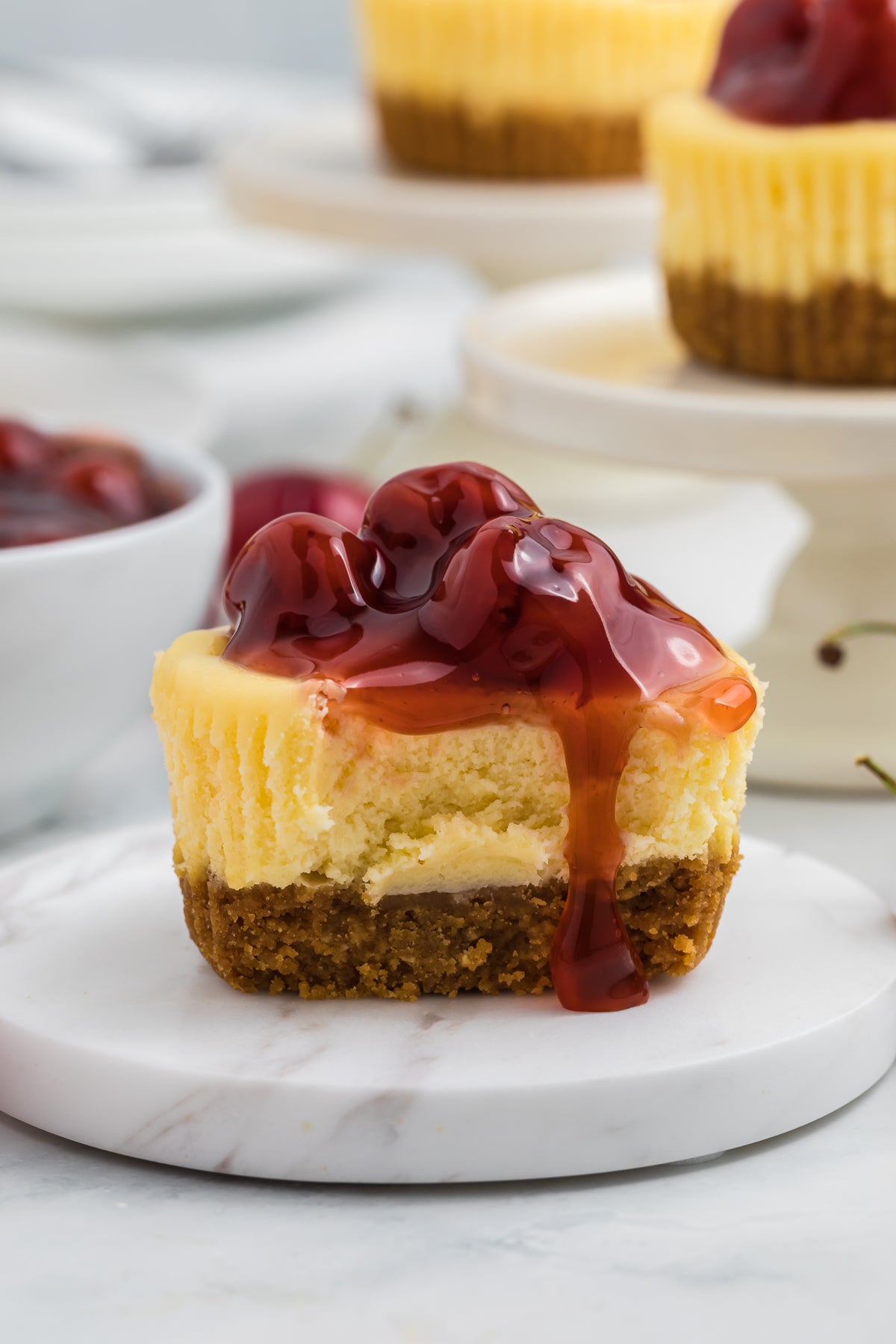 Mini Cherry Baked Cheesecakes Exclusive