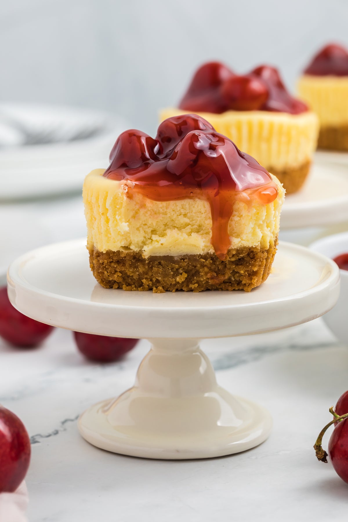 Mini Cherry Baked Cheesecakes Exclusive