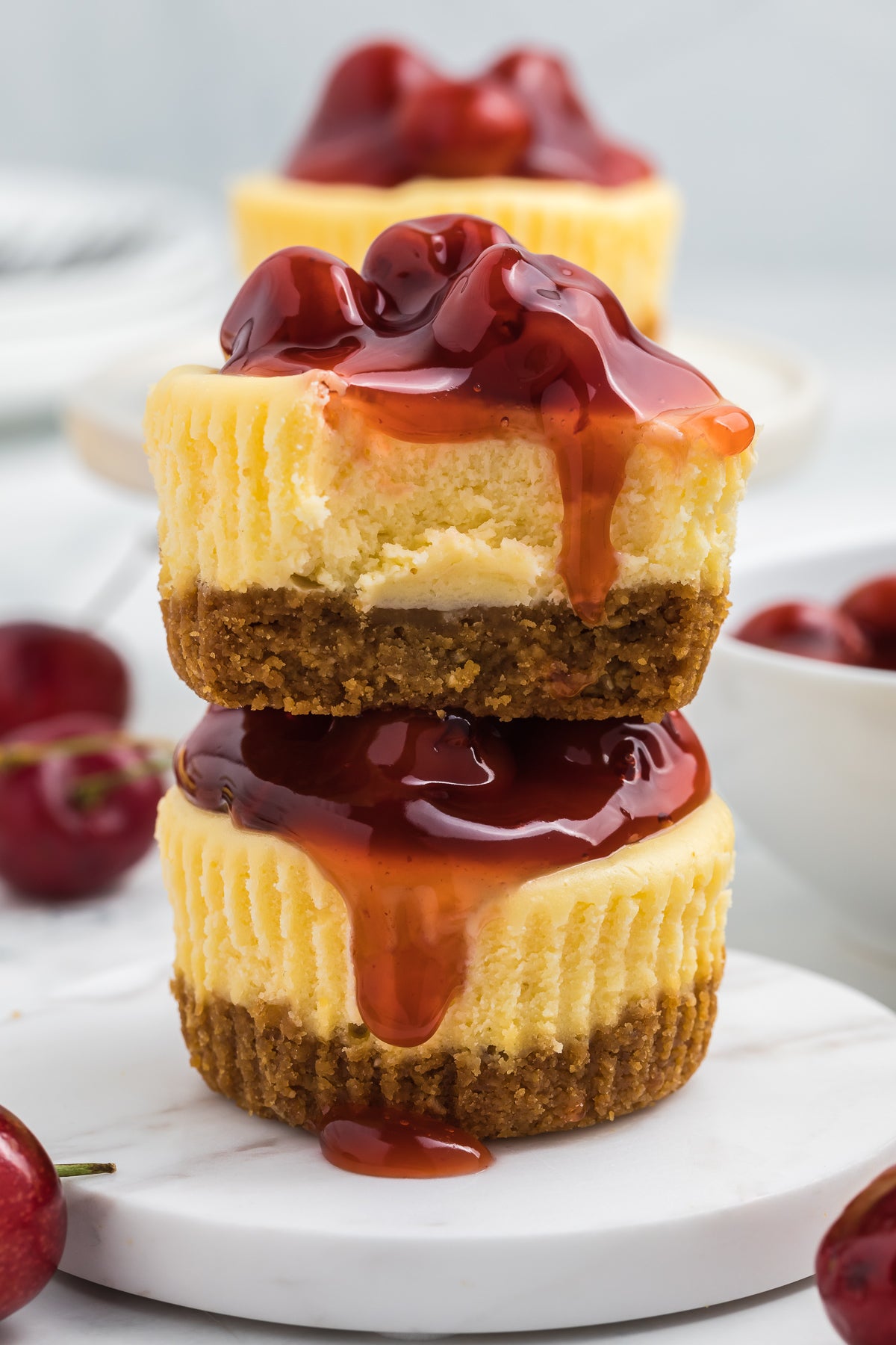 Mini Cherry Baked Cheesecakes Exclusive