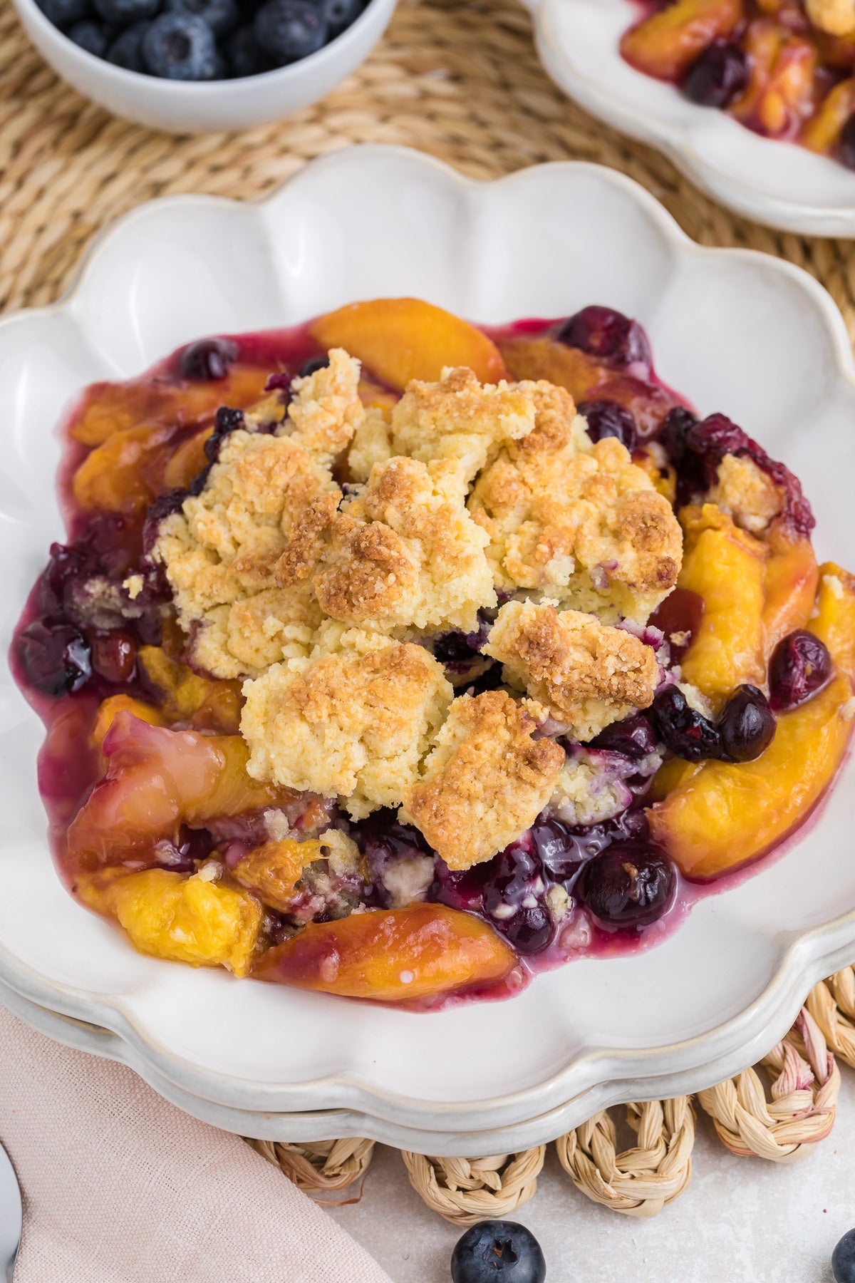Peach Blueberry Cobbler Exclusive