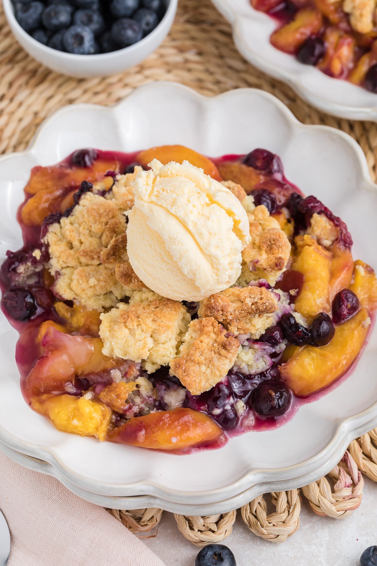Peach Blueberry Cobbler Exclusive