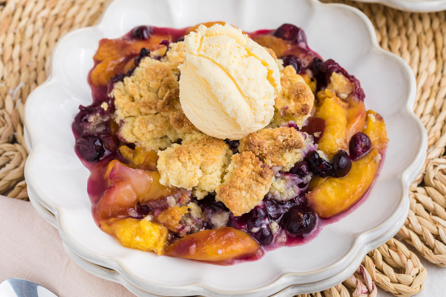Peach Blueberry Cobbler Exclusive