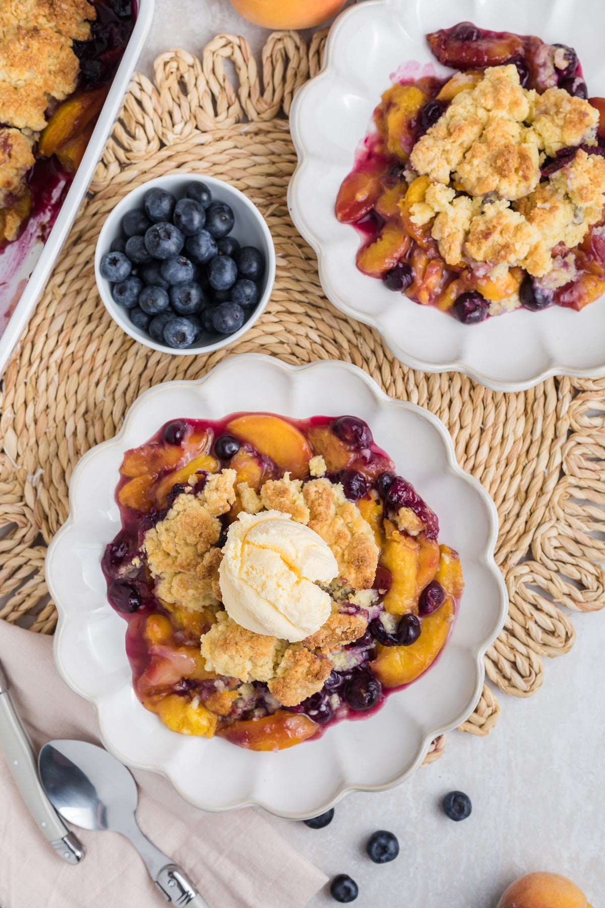 Peach Blueberry Cobbler Exclusive