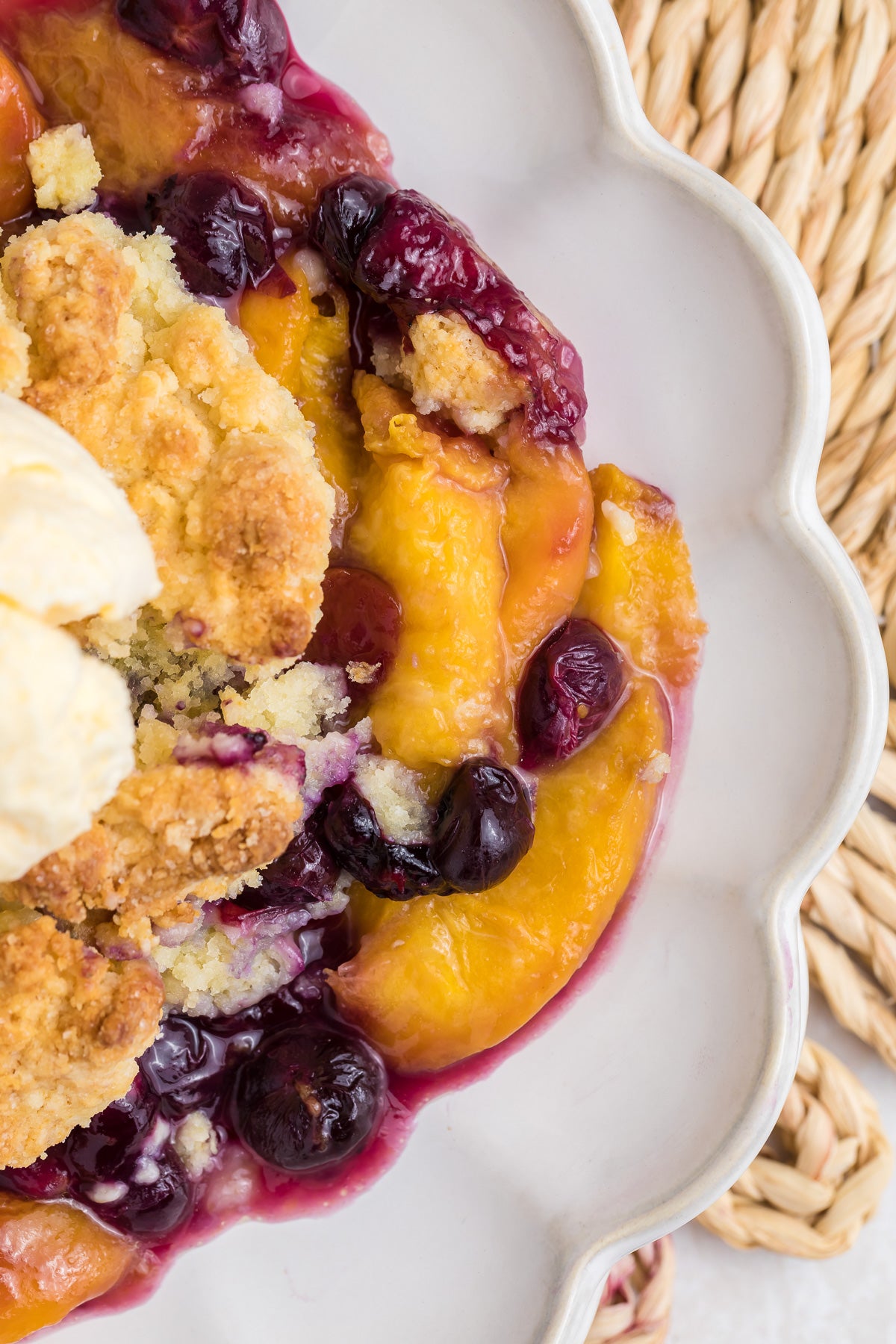 Peach Blueberry Cobbler Exclusive