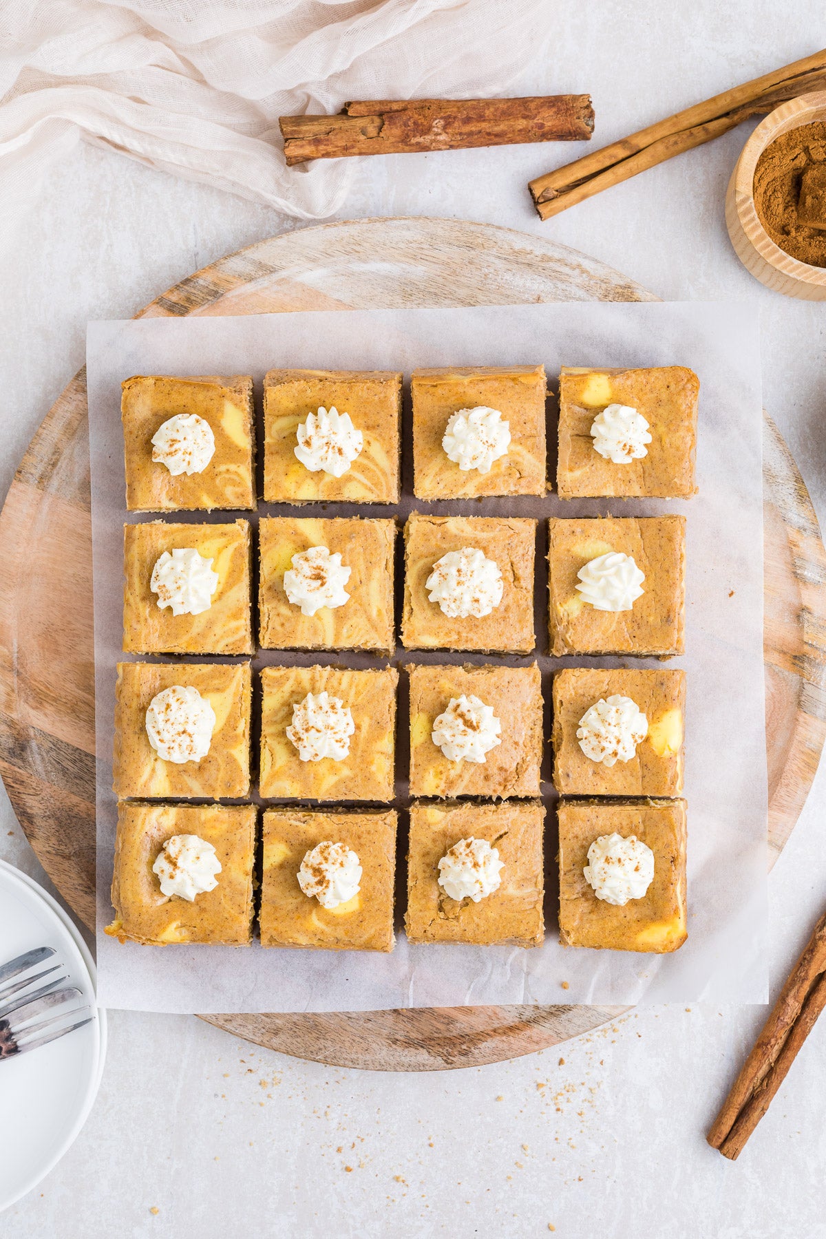 Pumpkin Cheesecake Bars Exclusive