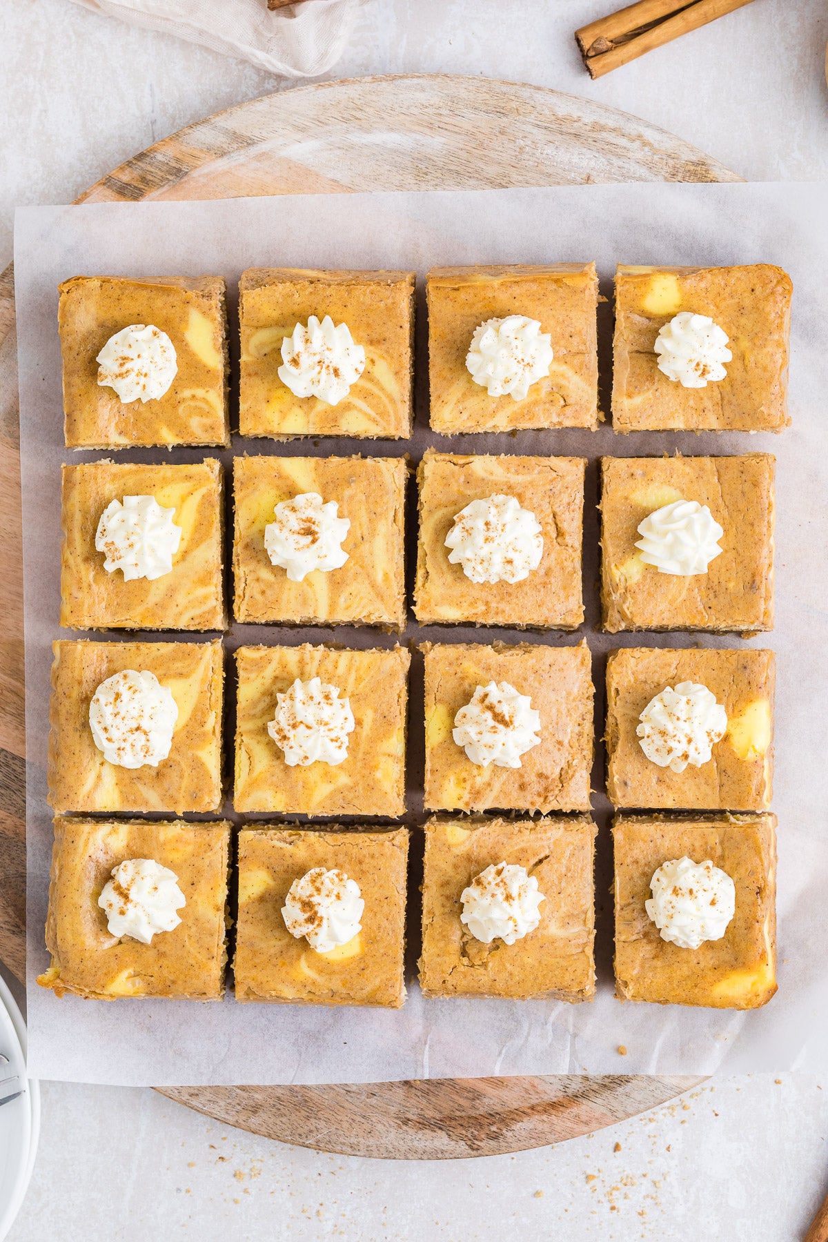 Pumpkin Cheesecake Bars Exclusive