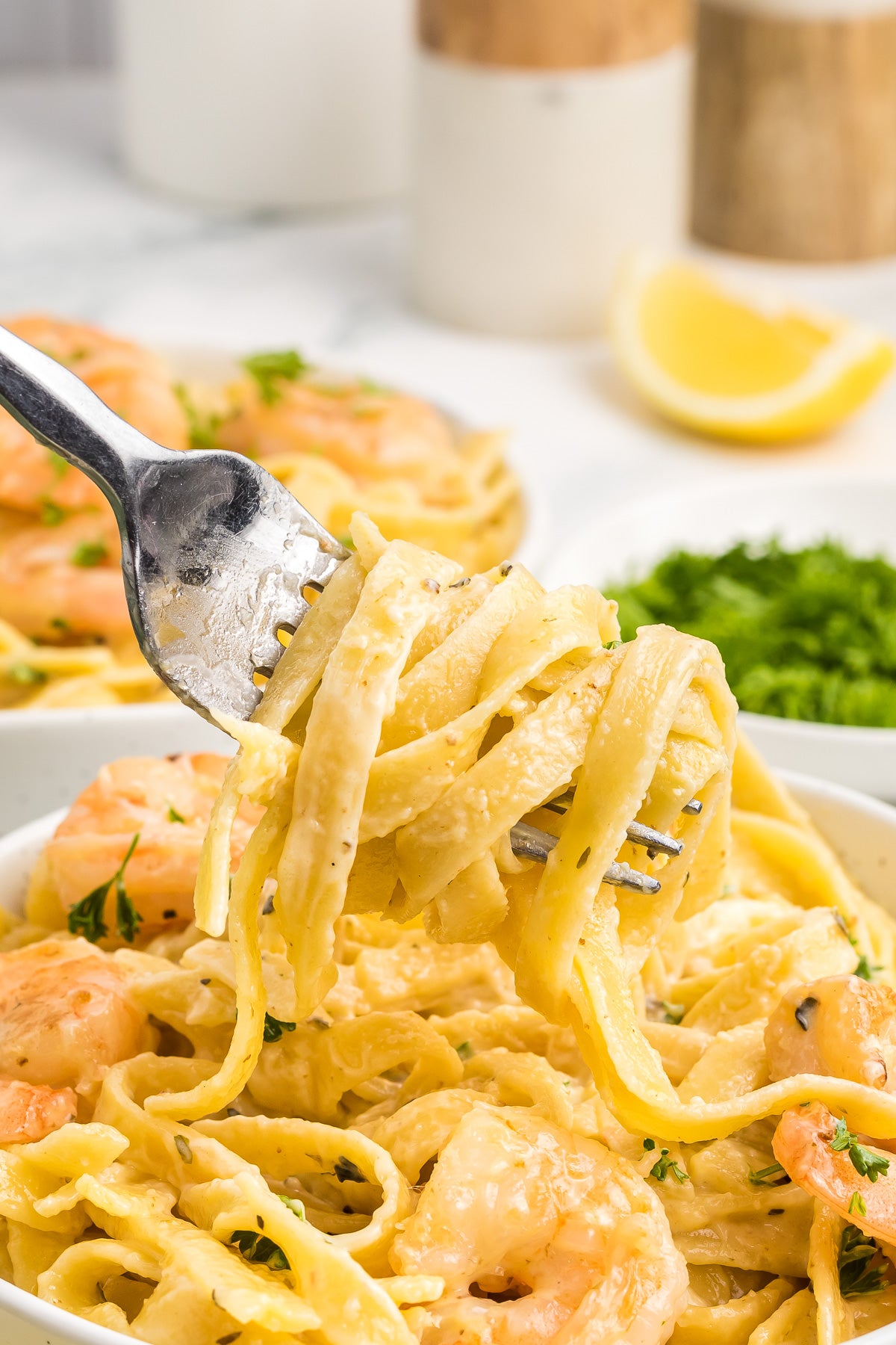 Shrimp Fettuccine Alfredo Exclusive