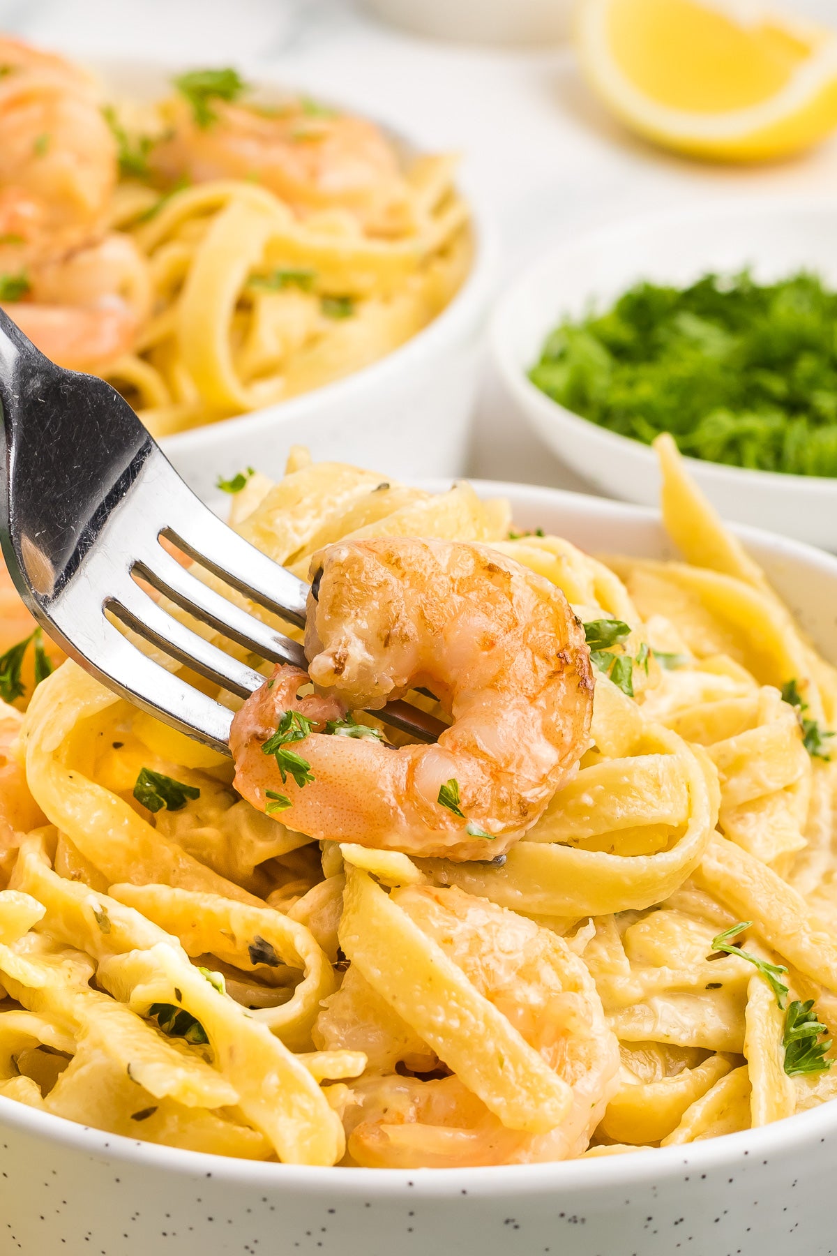 Shrimp Fettuccine Alfredo Exclusive