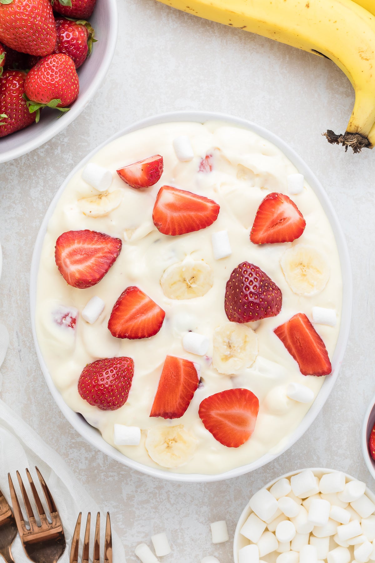 Strawberry Banana Cheesecake Salad Exclusive